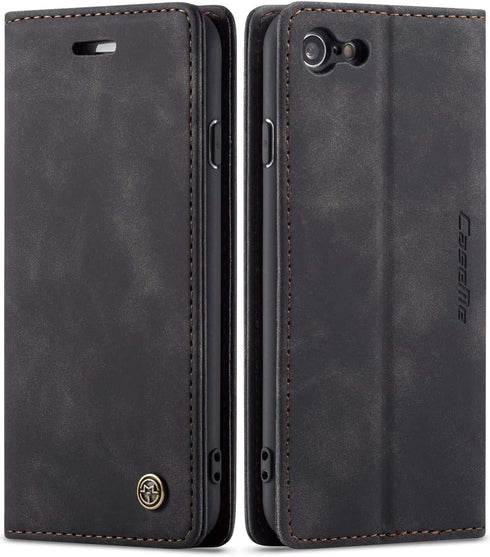 SINIANL Compatible with iPhone 7/8 Leather Case, Folio Case with Kickstand Credit Card Holder Magnetic Closure Folding Flip Book Cover for iPhone ...