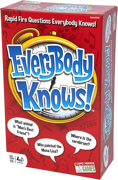 Endless Games Everybody Knows! - Trivia Card Game - 2018 Edition...