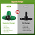 Drip Irrigation Fittings Kit for 1/4" Tubing, 65 Pcs Drip Line Lock Barbed Connectors for Drip Systems - 18 Couplings, 15 Tees, 12 End Caps,1 0 El...