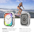 NewWays 2-Pack Waterproof Bling Cases for Apple Watch Case 41mm Screen Protector, 360° waterproof Glitter Diamond Rhinestone Bumper Face Cover for...