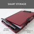 Dexas Folio Clipcase Professional Storage Clipboard with Pen storage compartment, 9.75 x 14.75, A4, Merlot. Ideal for Teachers, Nurses, Coaches, S...