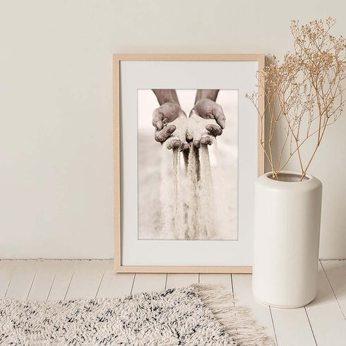 Canssape Set of 6 Neutral Beach Wall Art Prints 8x10in Beige Sage Leave Wall Decor Home Decorations for Living Room Aesthetic Landscape Posters Bo...