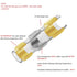 DINGYUAN 400PCS Solder Seal Wire Connectors?Waterproof & Insulated Heat Shrink Butt Connectors?Butt Splice Wire Terminals for Marine Boat Automoti...