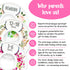Eli with Love Baby Closet Dividers (Floral) – Fits 1.5" Rod - Set of 8 Baby Clothes Organizers – Organize Nursery Hangers Size/Age...