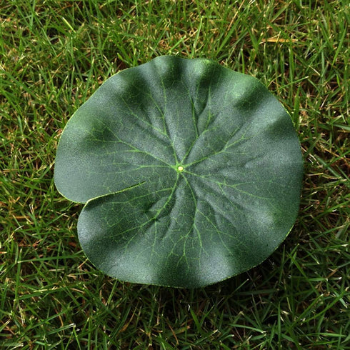 ifundom 5Pcs Lily Pads for Ponds, Artificial Lotus- Water Lily Pads Leaves & Floating Foam Lotuses for Garden Fish Pond Aquarium Pool Wedding Deco...