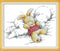 Amiiba Stamped Cross Stitch Kits, Baby Boy Asleep Rabbit DIY 11CT 13.7x10.6 inch (Baby)...