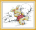 Amiiba Stamped Cross Stitch Kits, Baby Boy Asleep Rabbit DIY 11CT 13.7x10.6 inch (Baby)...