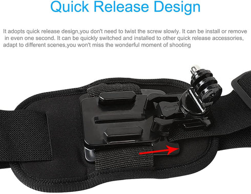 PellKing Single Shoulder Strap Mount Compatible for GoPro AKASO or Other Action Cameras...