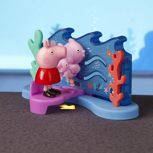 Peppa Pig Peppa’s Adventures Peppa’s Aquarium Adventure Playset Preschool Toy: Includes 4 Figures and 8 Accessories; for Ages 3 and Up...