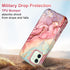 Btscase for iPhone 12 Case/iPhone 12 Pro Case, Heavy Duty Three Layer Marble Shockproof Full Body Rugged Hard PC+Soft TPU Bumper Drop Protection W...