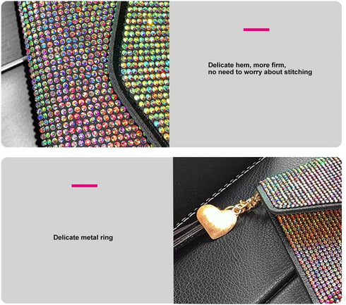 Bling Bling Card Holder Organizer, New Diamond Wallet Multifunctional Card Holder Driver License Credict Card Bank Cards Wallet With Crystal Rhine...