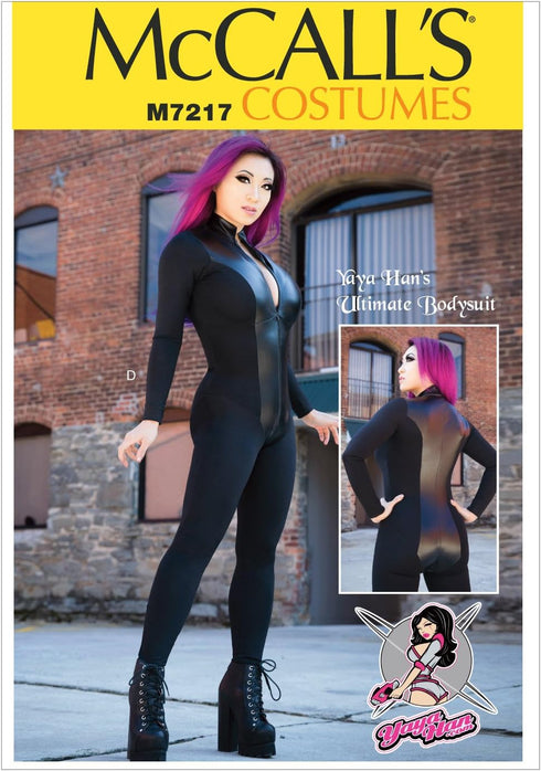 McCall's Patterns M7217 Misses' Zippered Bodysuit by Yaya Han Sewing Template, A5 (6-8-10-12-14)...