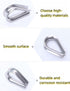 15 PCS M3 Stainless Steel Thimble for 1/8 Inches Diameter Wire Rope - Heavy-Duty Rigging Hardware Kit for Construction, Home Improvement, and Outd...