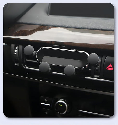 Car Phone Holder - Sleek and Compact Gravity Phone Mount for Vent, Cartoon Mini Phone Stand for Automobile - Gray, Invisible Phone Holder, Designe...
