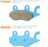 Front Ceramic Brake Pads Set for Kawasaki Brute Force 750 2005-2022/650 2006-2013, 2 sets Front Brake Pads...