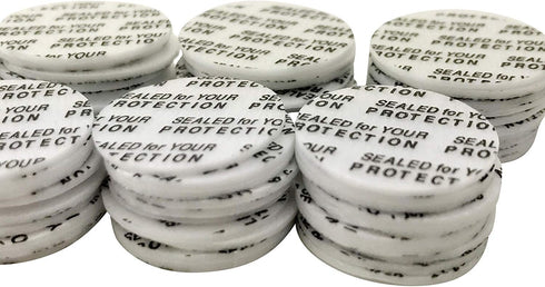 Sunscreen Flask Seals for Cruise Booze Hidden Liquor Bottles Sneak Alcohol | 100 PACK | 21mm | Fits Nearly All Secret Flasks...
