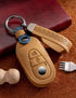 for Mercedes Benz Key Fob Cover Leather Car Key Case Keychain Fob Holder Compatible for Mercedes Benz E-Class G-Class S-Class 2020-2024 (Brown)...