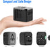 Universal International Power Travel Plug Adapter, 5 in 1 European Travel Plug Adapter W/ 3.5A 2xUSB-A and 2xUSB C Wall Charger and Worldwide AC O...