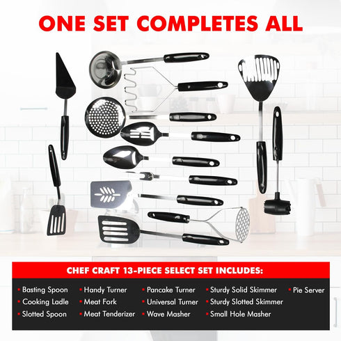 Chef Craft Select Slotted Spoon, 12.75 inch, Stainless Steel...