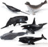 Mini Fish Figurines Set 6PCS Whale Bath Toys Figure Whale Ornament for Kids Toddlers Preschool Educational Playset...