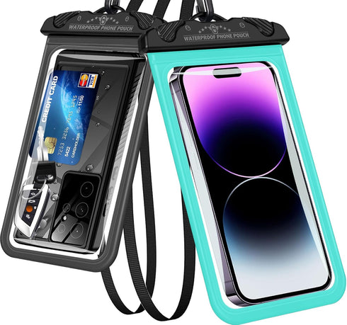 Waterproof Phone Pouch, Waterproof Phone case with Lanyard, Large Cell Phone Dry Bag for iPhone15 14 13 12 Pro Max, Galaxy S24 S23 Ultra- Cruise S...