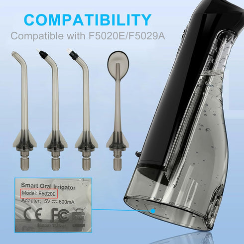 Water Dental Flosser Tip Replacement Heads Oral Irrigator Refill Heads Jet Tips,Only Compatible Water Dental Flosser F5020E F5029A...