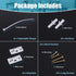 12 Pairs Furniture Anchors for Baby Proofing Anti Tip Child Safety Cabinet Straps to Help Furniture Secure to Wall Baby Proof Anchoring Kit for Sh...