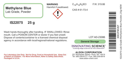 Innovating Science Lab-Grade Methylene Blue Powder, 25g - The Curated Chemical Collection...