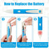 2 Pieces Christmas Light Tester Voltage Bulb Tester Detector Pen Led Voltage Tester Pen with Led Flashlight Buzzer Alarm Electroscope Range 90v - ...