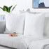 MANDIOO Pack of 2 Pure Snow White Faux Fur Fuzzy Cozy Soft Decorative Throw Pillow Covers Set Cushion Cases Pillowcases for Sofa Bedroom Car 16x16...