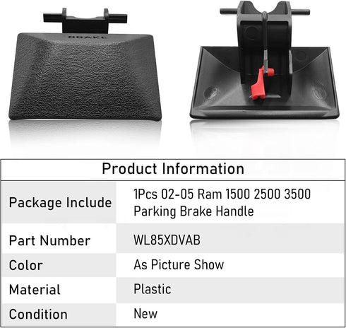 Moonlinks Parking Brake Release Handle Assembly Compatible with 2002-2005 Dodge Ram 1500 & 2003-2005 Dodge Ram 2500 3500,Automotive Replacement Pa...