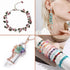 LPBeads Jewelry Making Kit 1200 PCS Natural Crystal Beads in 20 Colors Gemstone, Jump Rings, Earring Hooks, Pins, Elastic Bracelet String for Girl...