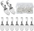 200pcs Glue on Bails Pendants Spoon Oval Shape Glue-on Earring Bails with a Box Jewelry Making Accessories for DIY Necklace Bracelet Crafts Handma...