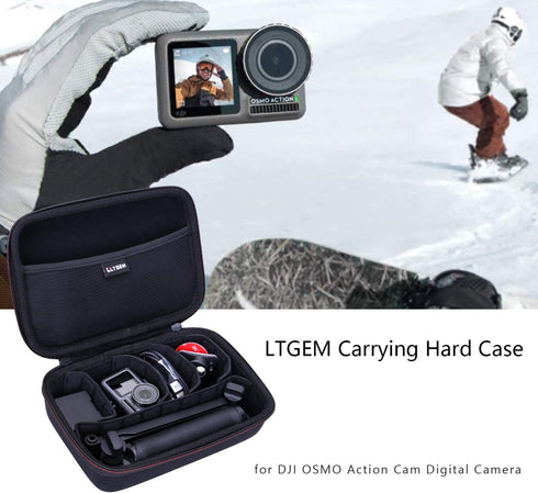LTGEM EVA Hard Case for GoPro Hero Series or DJI Osmo Action 4 / Action 3 / Action 2 Action/Action Camera?Removable Inner?......