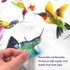 20 Pieces Large Size Hummingbird Window Hummingbird Decals for Windows Anti-Collision Window Clings Decals to Prevent Bird Strikes on Glass Non Ad...