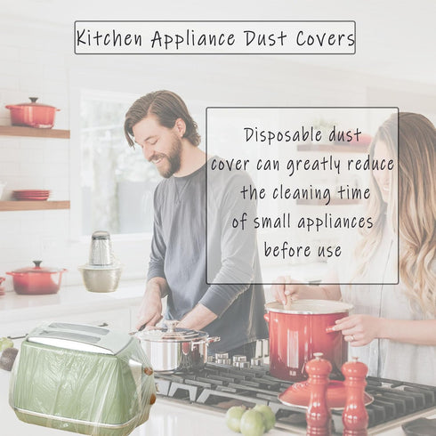 60 PCS Clear Small Appliance Dust Covers,Disposable Kitchen Appliance Covers for Instant Pot,Mixer,Meat Slicer,Air Fryer,Toaster Oven,Food Process...