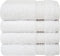 Cotton Paradise 100% Cotton Turkish Washcloth Set for Bathroom, 4 Piece Soft Absorbent Small Hand Face Towels Wash Rags, White...