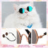 8 Pcs Pet Dog Cat Costume Halloween Dog Neck Tie Dog Sunglasses for Small Dog Cat Round Metal Classic Retro Sunglasses Tie Pet Costume Tuxedo Neck...