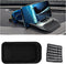 Car Dashboard Phone Holder, Non-Slip Double-Groove Auto Cell Phone Pad Mat with Number Plate, Universal Vehicle Phone Mount for All Smartphones, G...