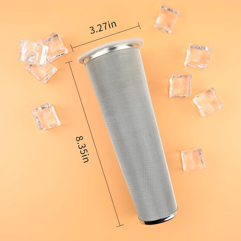 Cold Brew Coffee Maker Filter For 64oz/2Quart Wide Mouth Mason Jars 304 Stainless Steel Mesh Filter with Silicone Seals to Make Iced Coffee & Sun ...