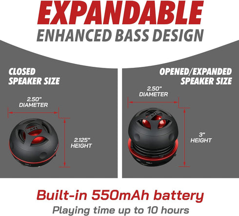 AYL Mini Speaker System, Portable Plug in Speaker with 3.5mm Aux Audio Input, External Speaker for Laptop Computer, MP3 Player, iPhone, iPad, Cell...