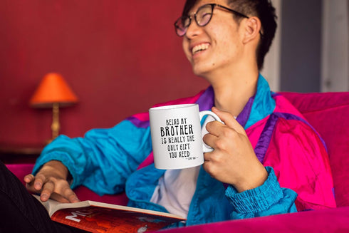 Kropsis Being My Brother Is Really The Only Gift You Need -Love You- Ceramic Coffee Mug White...