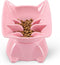 Small Elevated Slow Feeder Cat Bowl, Cute Tilted Elevated Bowls and Dishes for Cats & Small Dogs, Whisker Friendly, Anti Vomiting Raised Pet Bowl ...