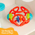 OgoBolli Teether Ring Tactile Sensory Ball and Baby Rattle Toy for Babies & Toddlers - Stretchy, Squishy, Soft, Non-Toxic Silicone - Boys and Girl...