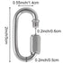 20 Pack M5 3/16 Inch Quick Link, 648 Lbs Stainless Steel Threaded Chain Connector Heavy Duty D Shape Locking Repair Link for Backpack DIY Accessor...