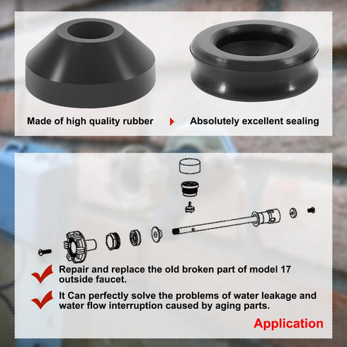 RK-17MH Repair Kit Metal Handle,Outside Faucet,Compatible with Woodford Model 17...