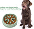 Slow Feeder Dog Bowls 2.5 Cups Dog Food Bowls, Pet Bowl Slow Eating Healthy Design Help Dog Slow Down Eating (D-Green)...