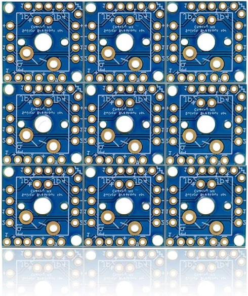 Key Switch Breakout Prototype PCB Board with 5 Pins Black Switches Key Click with R2 Keycap Compatible with Mechanical Keyboard(Packaged 9 sets)...