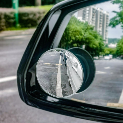 Suction Cup Mounting Blind Spot Mirror,HD Lens Frameless Convex Rear View Mirror Provides Wide Angle View,Design for Car Side Mirror,Universal Use...