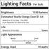 BlueStars 4-Pack 10W (100 Watt Equivalent) 1100 Lumens, 6000K Cool White, E26/E27 Medium Base, Non-Dimmable Tubular LED Corn Light Bulbs...